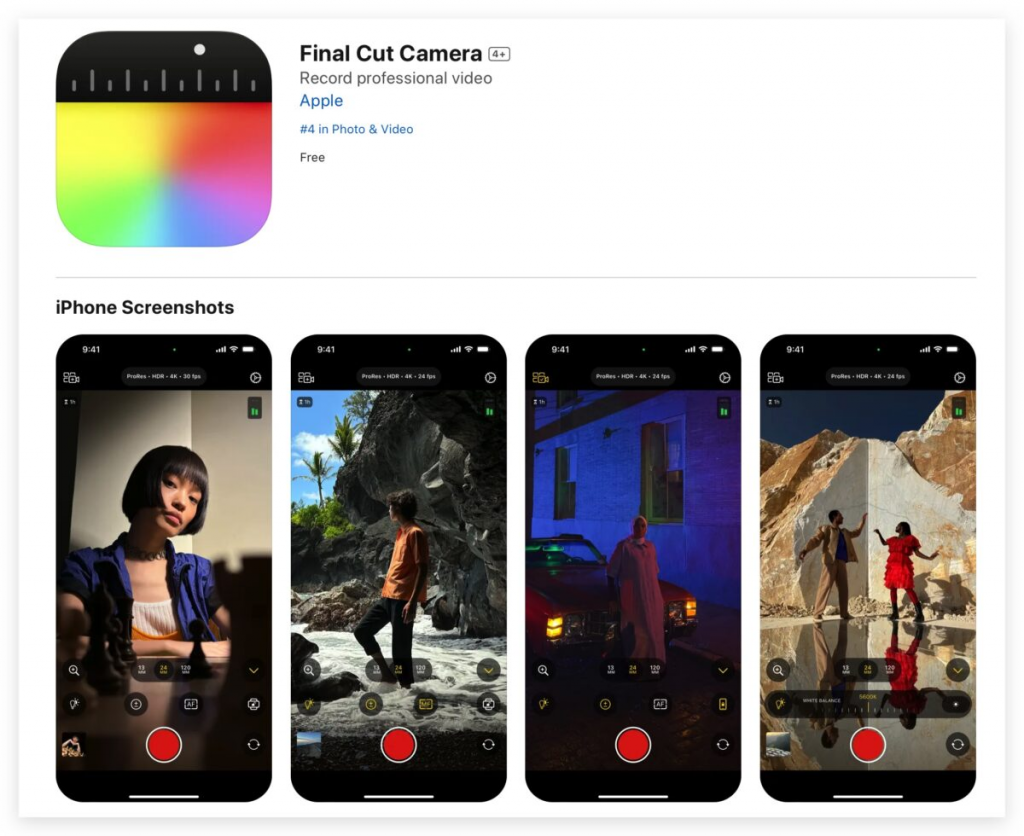 苹果 Finial Cut Camera 正式推出！ 直觉好用的 iPhone 专业摄影 App
