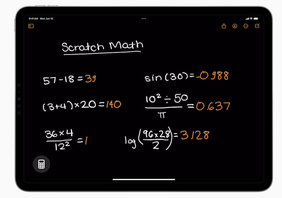 Math Notes 手写新功能