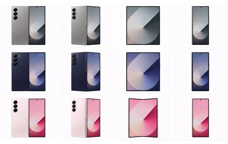 Galaxy Z Fold6 与 Flip6 双双偷跑，多色渲染图曝光与价格曝光