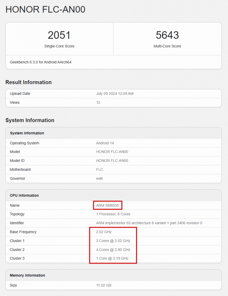 HONOR Magic Vs3 跑分曝光，Geekbench 证实为 8 Gen2