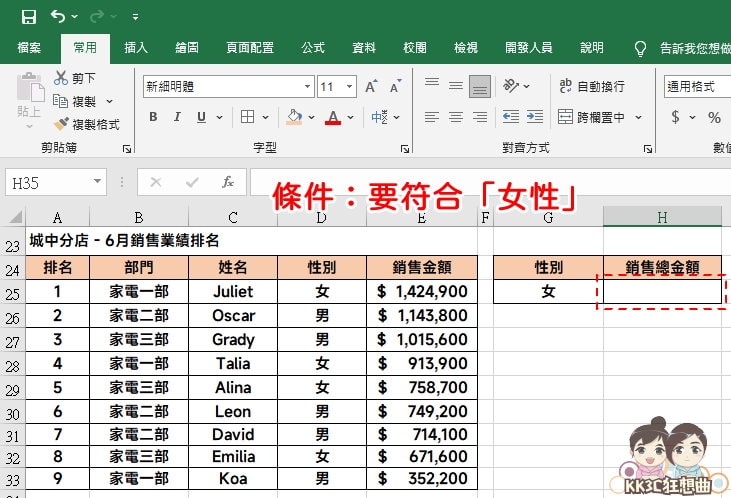 3种 Excel SUMPRODUCT 函数实例：单条件求和、多条件求和教程-01