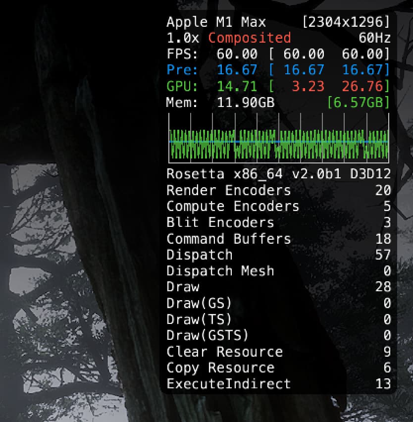 测试 Mac 硬件跑黑神话悟空性能效果 3