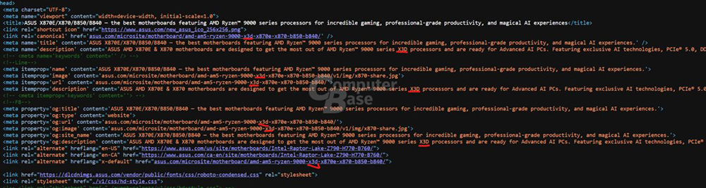 华硕意外透露AMD Ryzen 9000X3D系列处理器的存在 -安卓手赚网