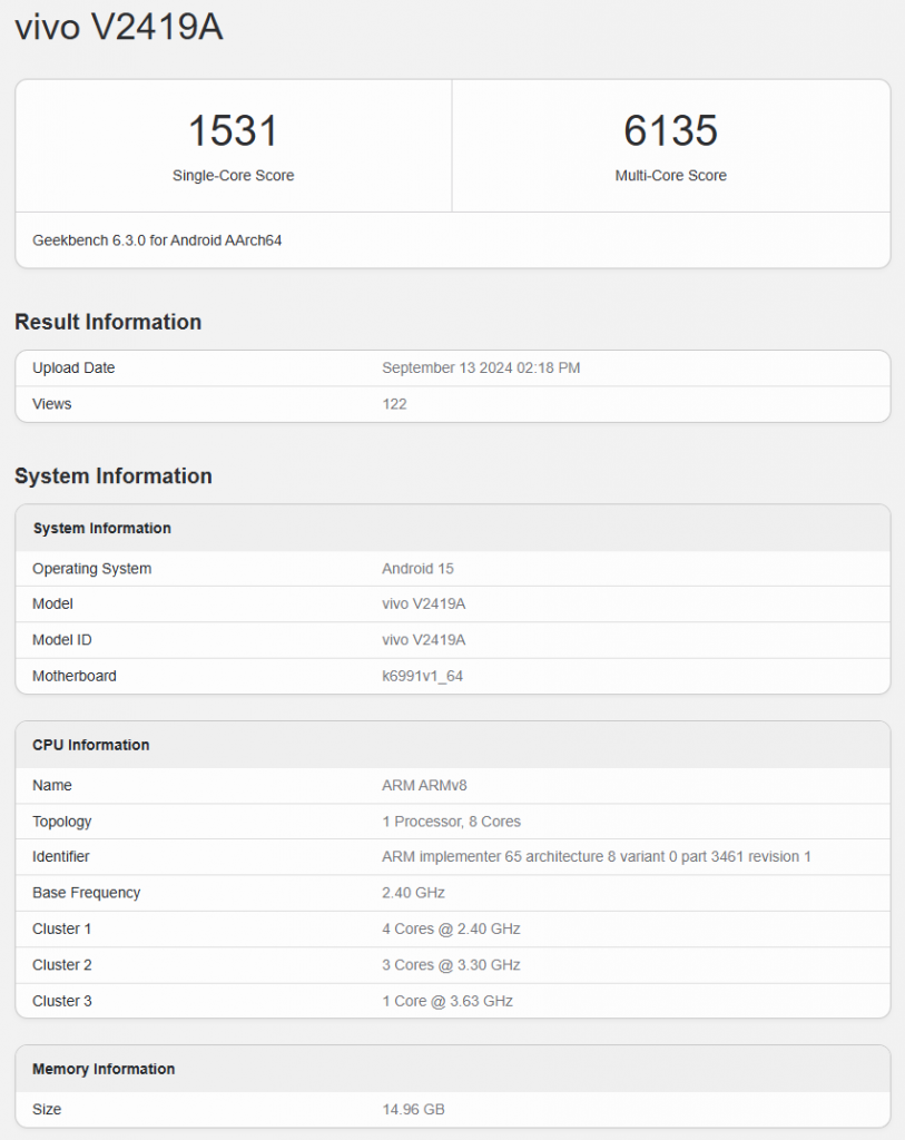 vivo X200 现身 Geekbench，天玑 9400 性能应该不止于此