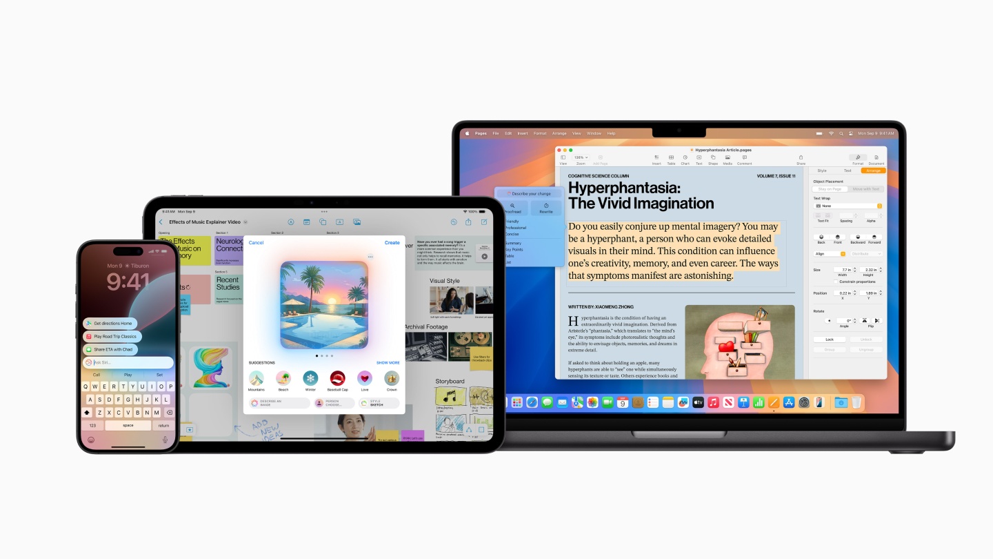苹果的 Apple Intelligence 功能何时到？ 免费吗？ iPhone 16 系列搭载 iOS 18.1 买了就有吗
