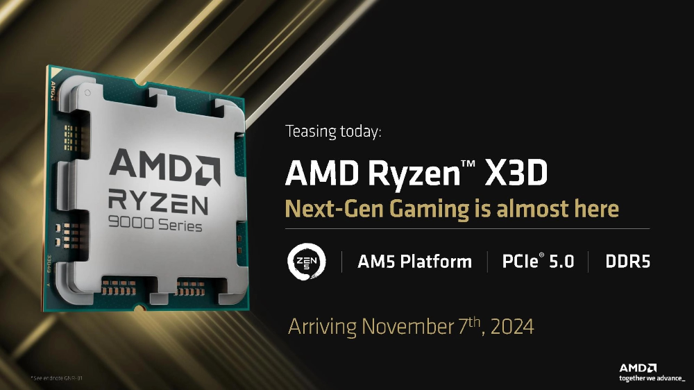 AMD调降Ryzen 9000系列价格，并宣布Ryzen 7 9800X3D推出时间