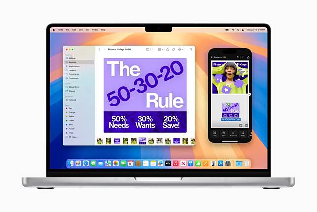 苹果发布 macOS Sequoia 15.1 RC iPhone 和 Mac 之间拖放文件超方便