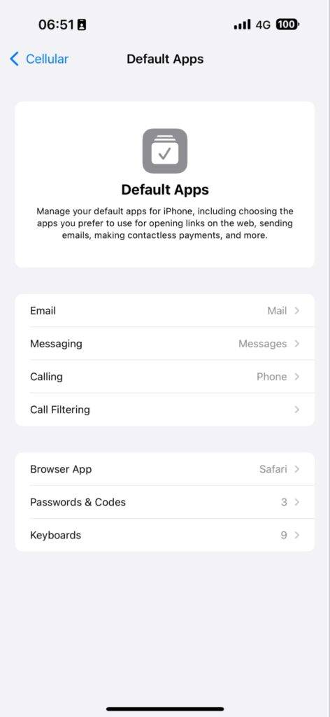 iOS 18.2 加入全新预设程序设定功能 更换默认信息和通话App