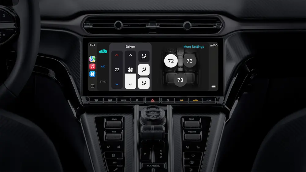 Apple CarPlay Ultra cluster climatewebp