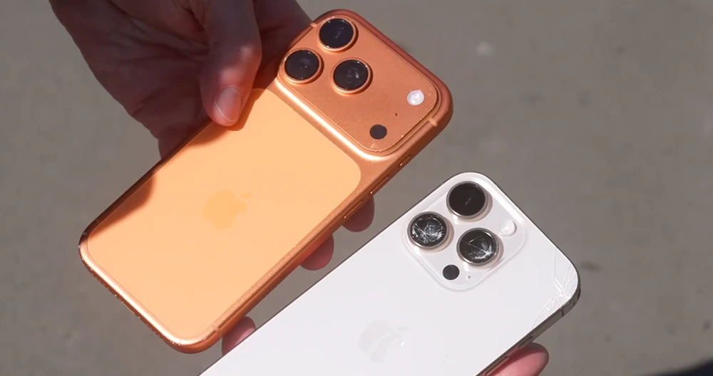 iPhone 17 Pro 摔到容易坏吗？ 与钛金属iPhone 16 Pro耐摔对比测试惊人